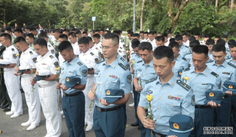 解放軍駐港部隊聯同中小學師生到烏蛟騰烈士紀念園 向革命先烈獻花籃沐鸣平台